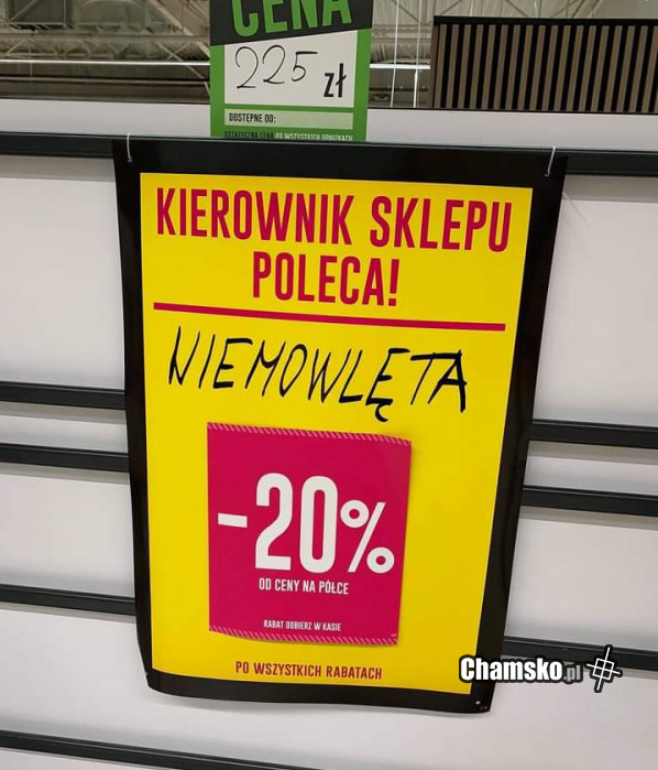 Kierownik sklepu poleca