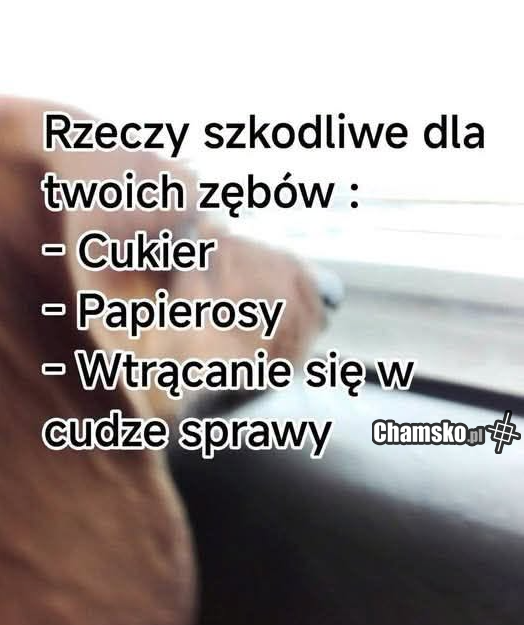 Szkodliwe dla zębów