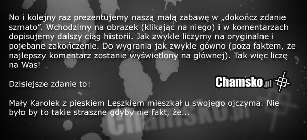 Dokończ zdanie porytej historyjki