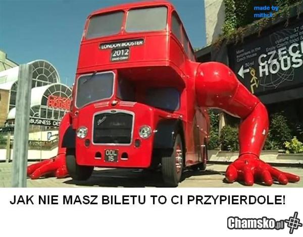 Czerwony autobus...