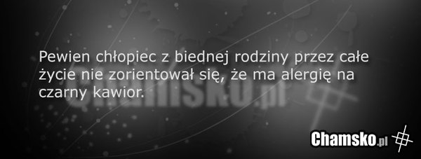 Chłopiec z biednej rodziny