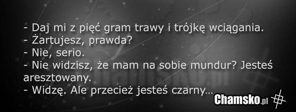 Kupienie zielska od policjanta