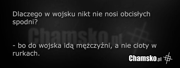 Faceci w rurkach w wojsku