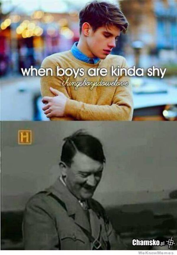 Gdy chłopcy są trochę nieśmiali...