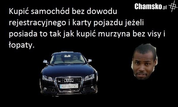 Murzyn i samochód
