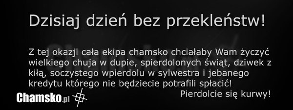 17 grudnia - Dzień bez przekleństw!