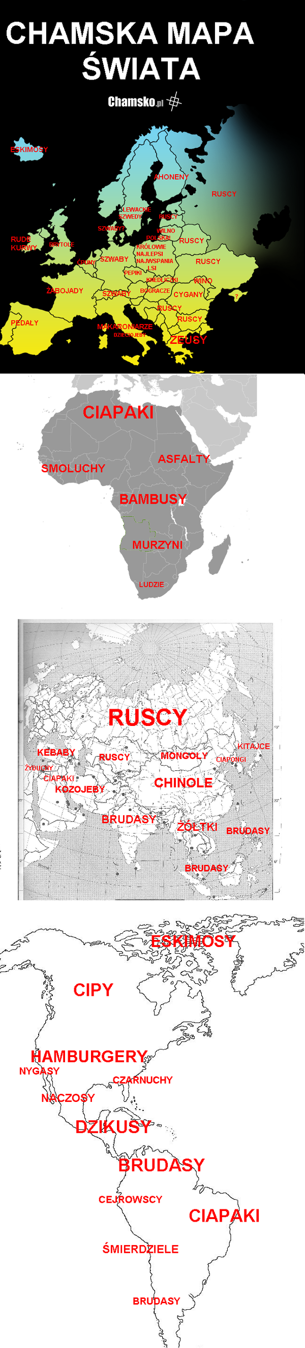 Chamska mapa świata