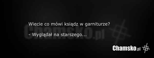 Ksiądz w garniturze