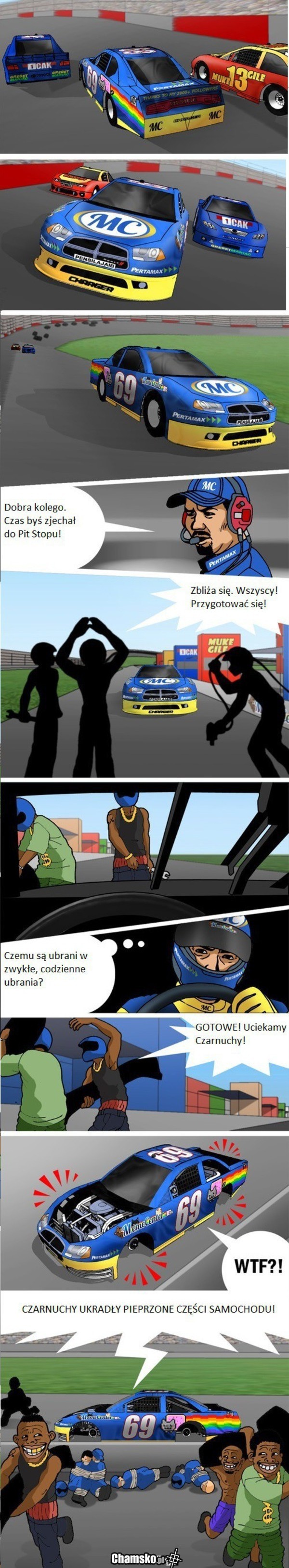 Czarnuchy w pit stopie