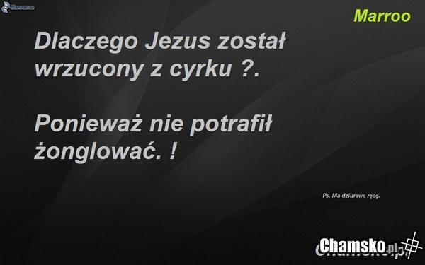 Jezus i sztuka żonglowania.