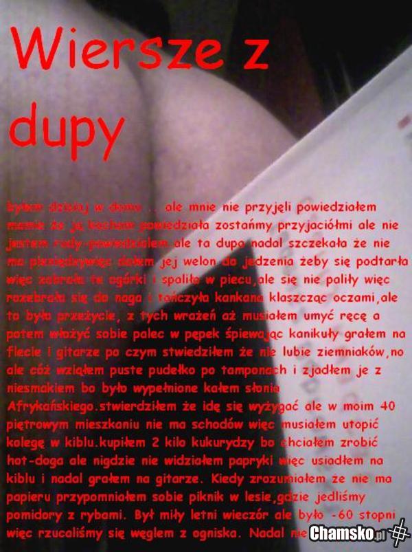 Wiersze z dupy