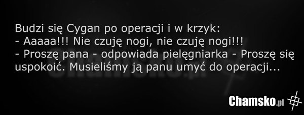 Cygan w szpitalu