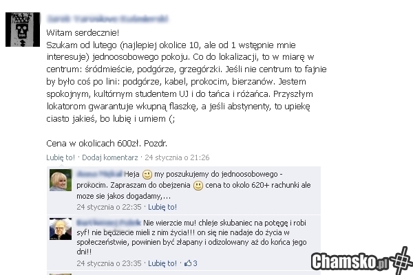 Ogłoszenie a rzeczywistość...