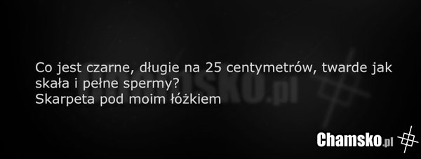 Długie, czarne i od spermy