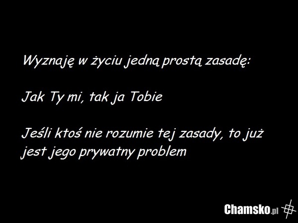 Jedna, prosta zasada