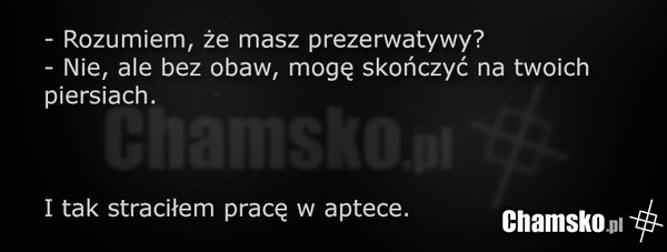 Pytanie o prezerwatywy