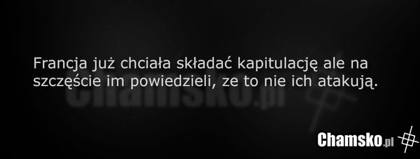 Francja już się poddaje