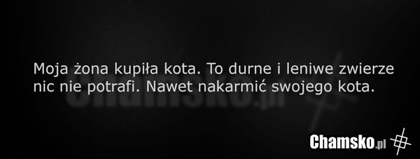 Żona i kot