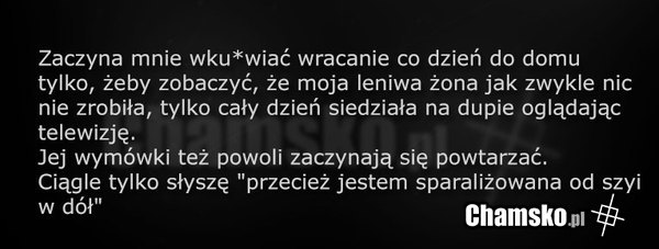 Leniwa żona
