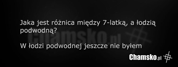 Siedmiolatka a łódź podwodna