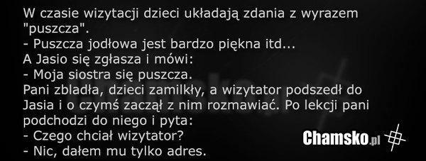 Wizytacja i Jasio w szkole