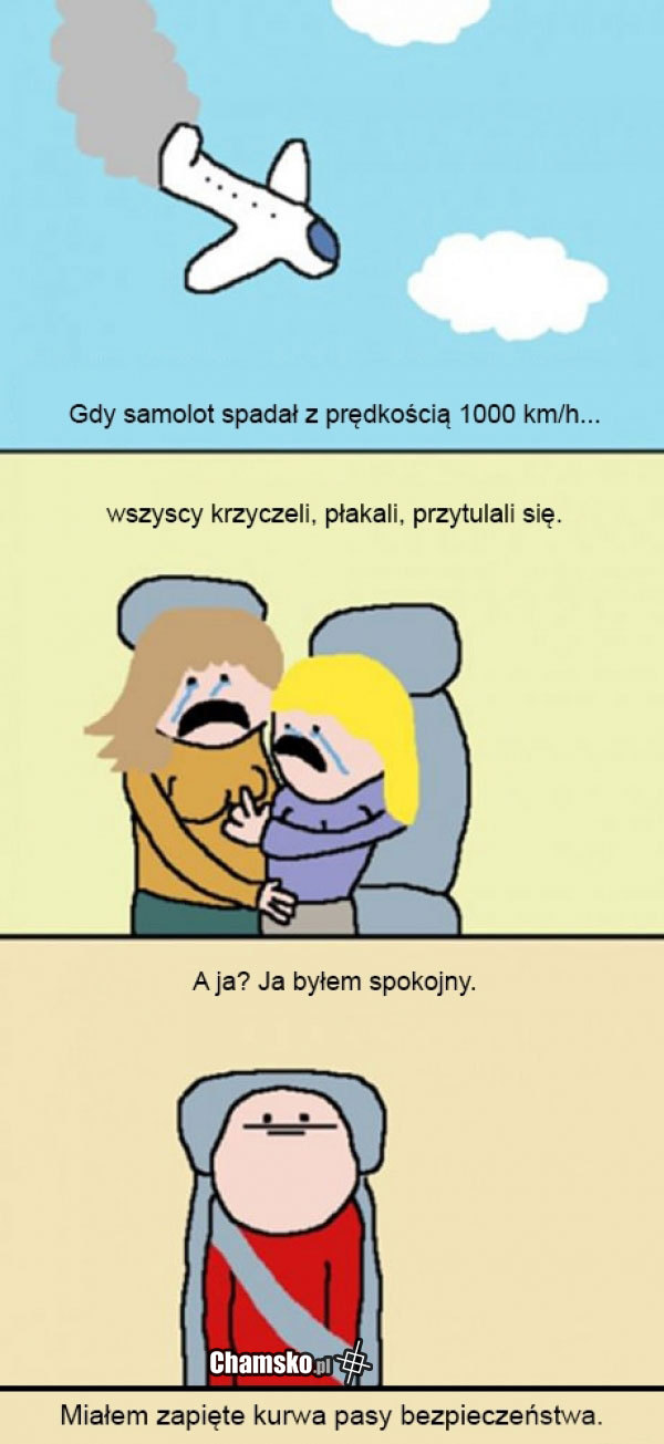Spadający samolot