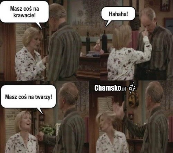 na twarzy...