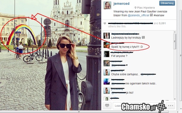 Komentarz na temat tęczy homo