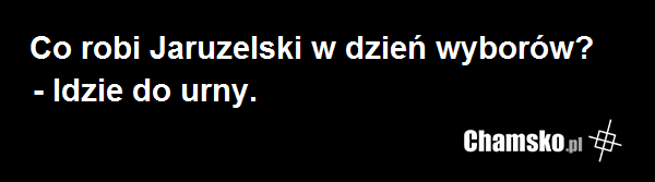 Jaruzelski na wyborach