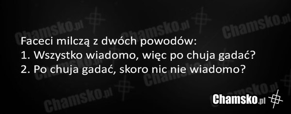 Milczenie u facetów