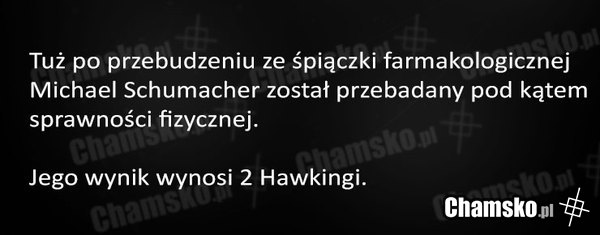 Wybudzony Michael Schumacher