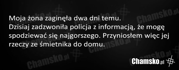 Zaginięcie żony