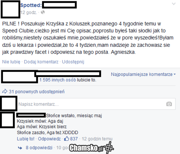 Krzysiek poszukiwany!