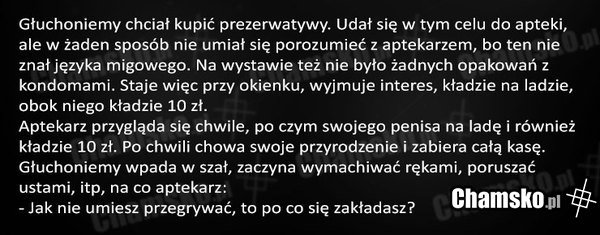Głuchoniemy w aptece