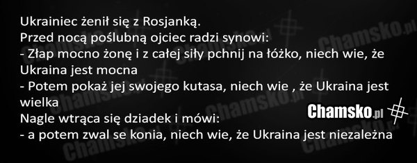 Ślub Ukraińca z Rosjanką