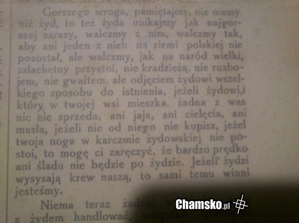 Czasopismo z 1919 r. o żydach.