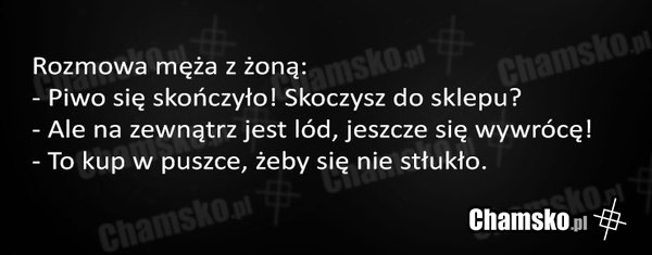 Żona i wyjście po piwo