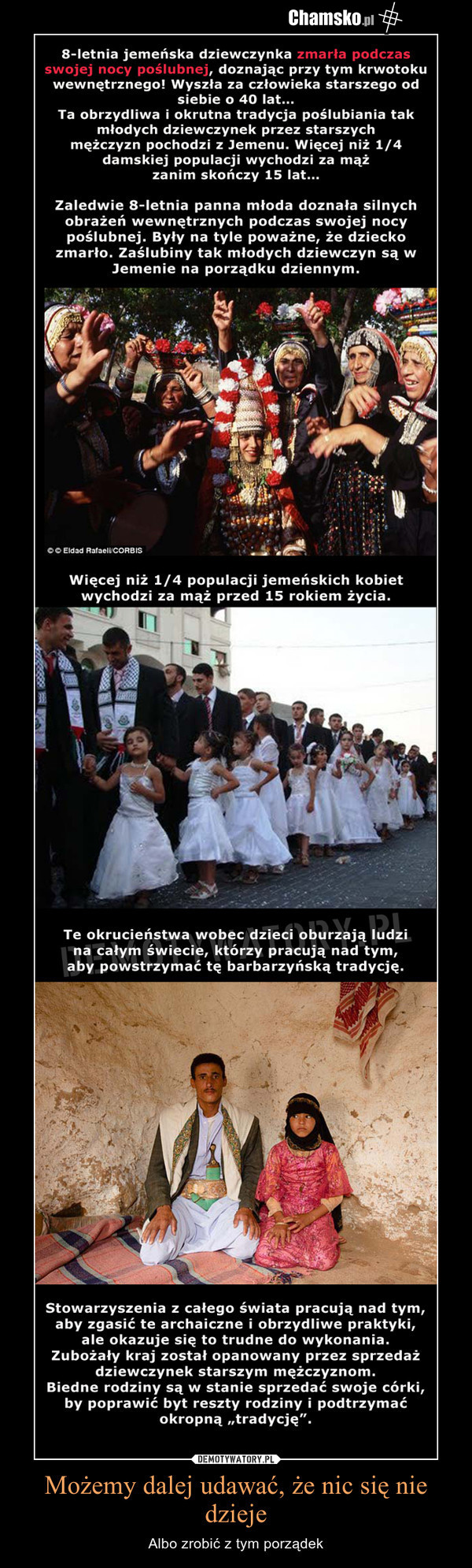 Gówno mnie obchodzi 8 letnia dziewczynka z Jemenu