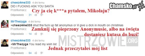 List do mikołaja