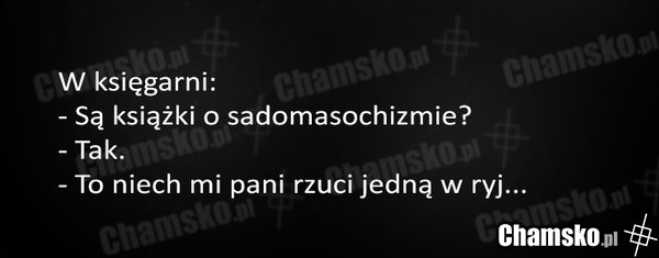 Masochista w księgarni