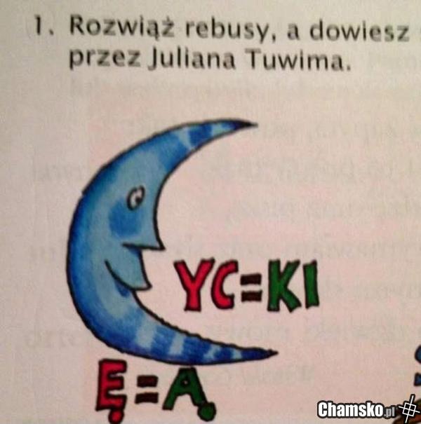 Jaki rebus...? Przecież jest czarno na białym