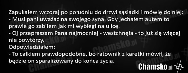 Nieuważny dzieciak