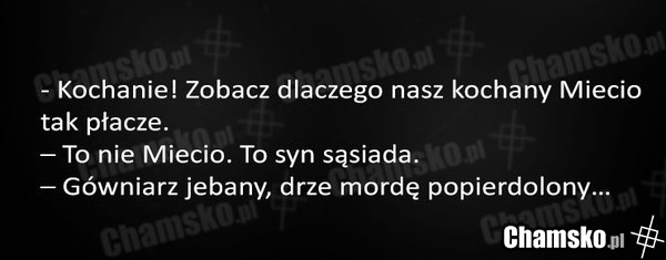 Słodki płacz dziecka