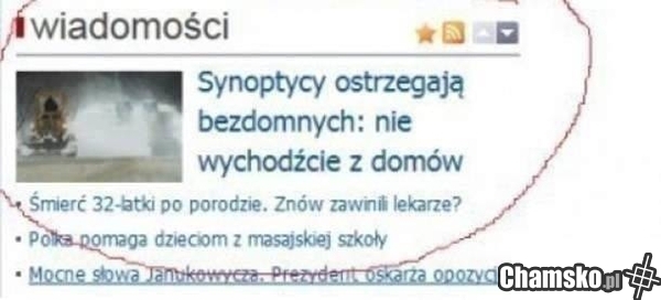 Ostrzeżenie synoptyków