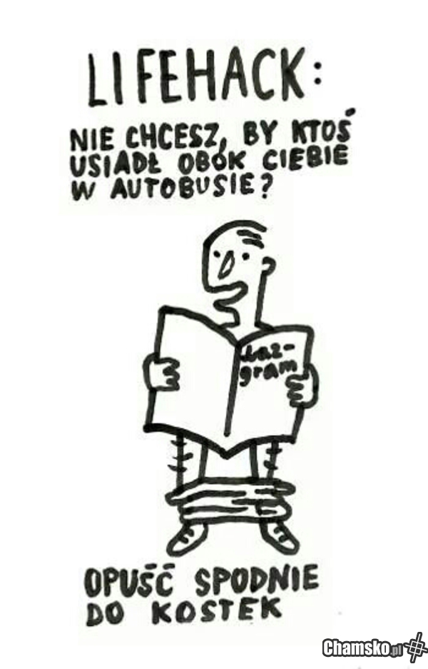 Przydatny trick w autobusie