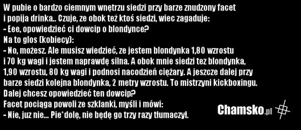 Kawał o blondynce
