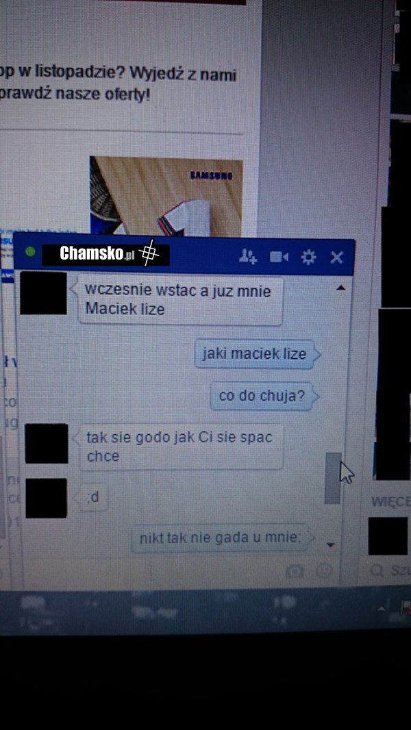 was tez Maciek liże?