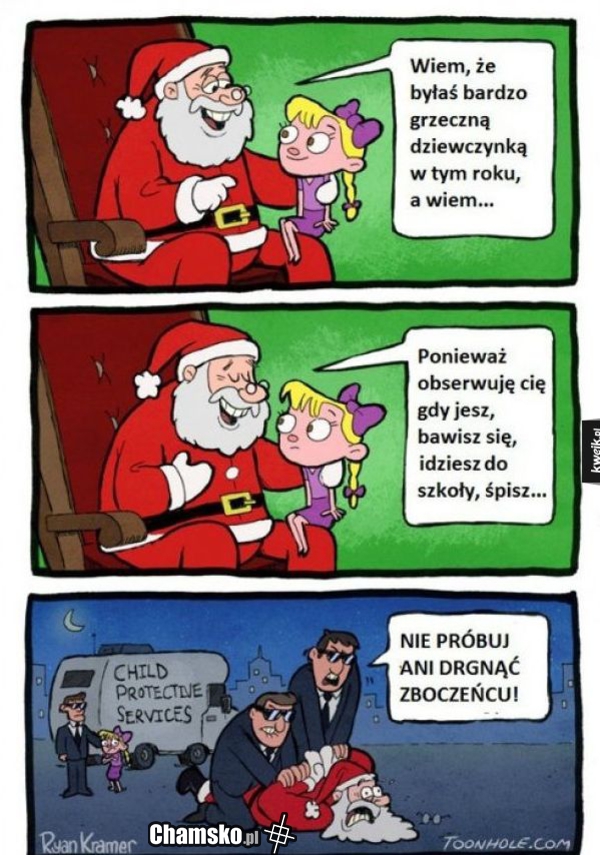 Mikołaj Cie obserwuje!