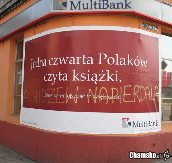 Jedna czwarta Polaków czyta książki...