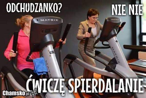 Podpatrzone na siłowni